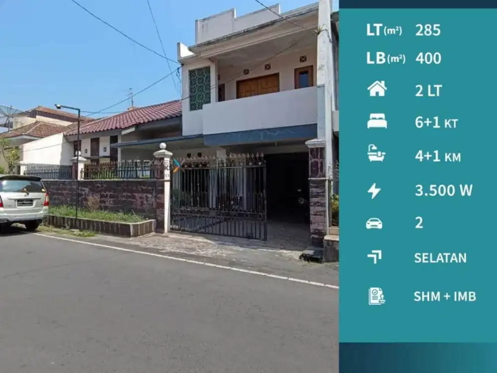 Rumah Klasik Luas Banyak Kamar di Pulau Pulau Klojen Malang
