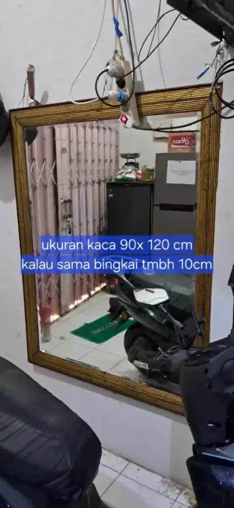 Kaca cermin 90 x 120 cm dijual murah