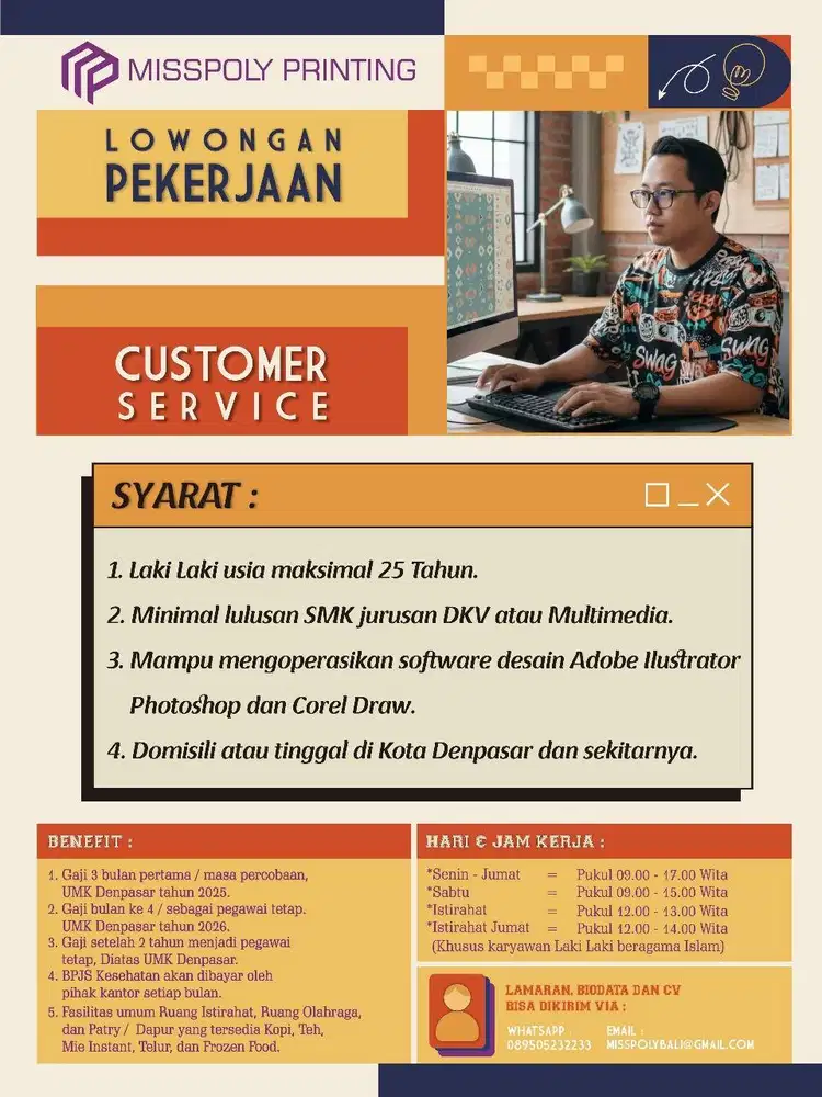 LOWONGAN KERJA CUSTOMER SERVICE
