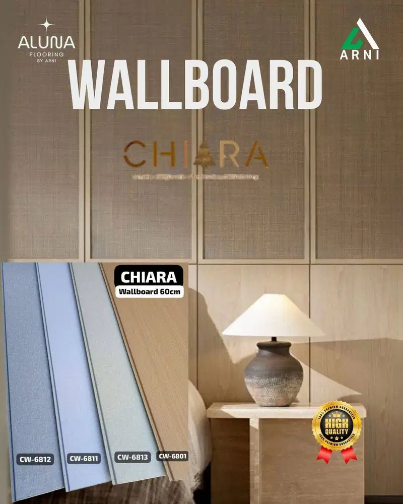WALLBOARD CHIARA PVC 2,9m X 60cm | WallBoard Panel Pvc | Dekorasi Dind