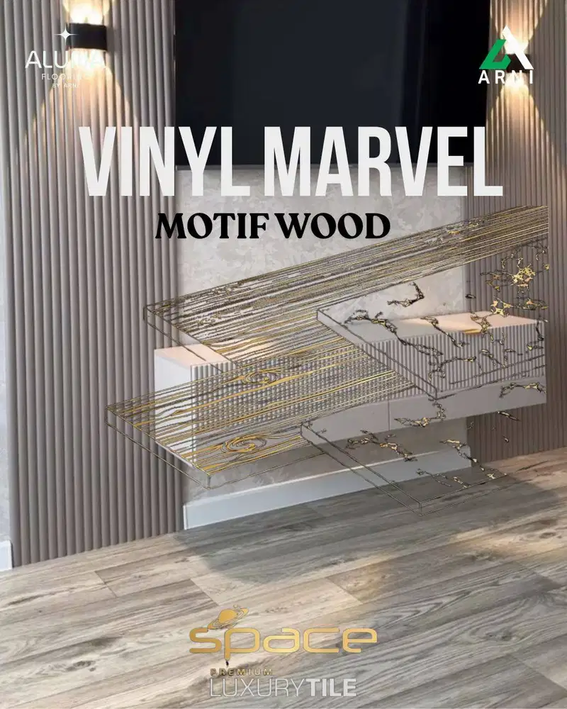 Lantai Vinyl Marvel Tebal 3mm | Vinyl Lantai Motif Wood | Dekorasi Int