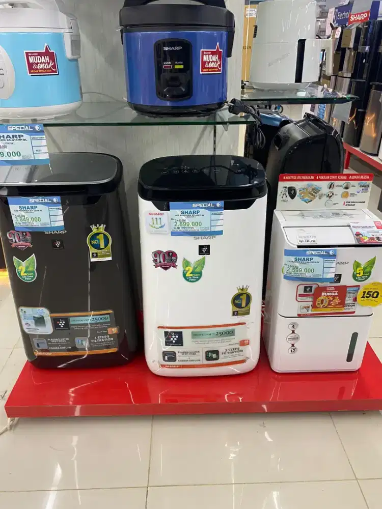 Promo cicilan Air purifier brand Sharp by kredit plus tanpa Dp
