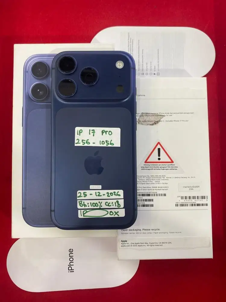 Iphone 17 Pro 256 Biru IBOX GARANSI PANJANG