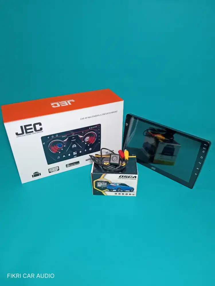 Head Unit Android JEC GD-6980 9 4/32 QLED OS12 NFC & Camera Parkir