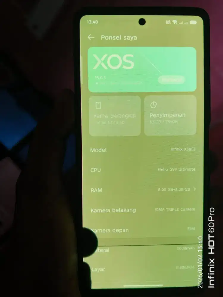 Infinix note 40 8/256