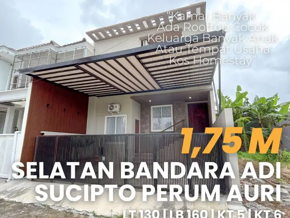 Jual Rumah Selatan Bandara Selatan Bandara Adi Sucipto Semi Furnished Nego Sampai Deal
