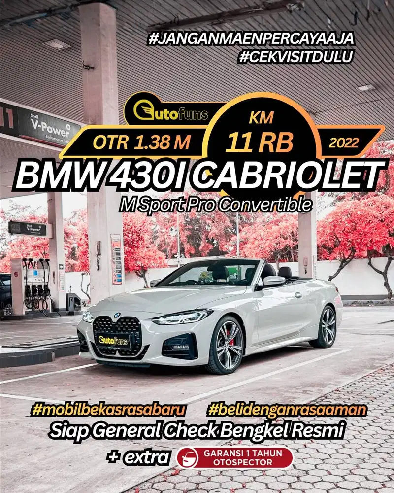 Km 11Rb BMW 430i Convertible 2023 BMW Cabrio msport pro at 2022