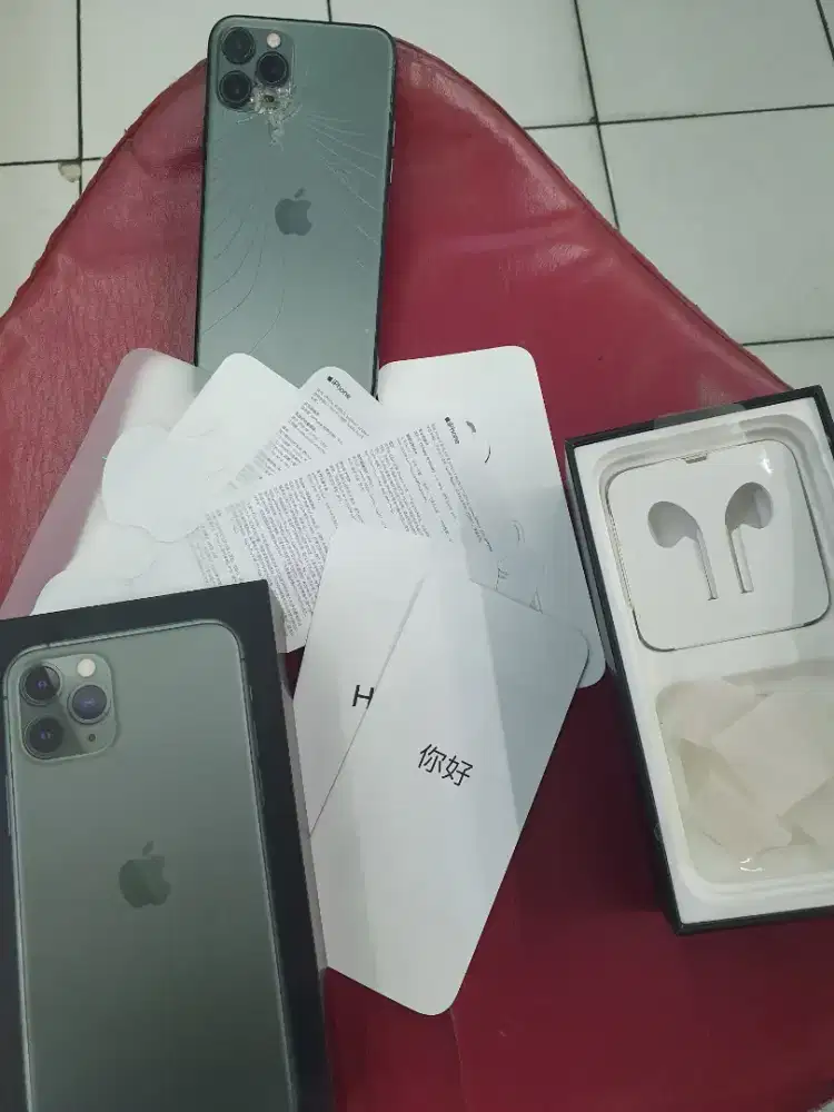 Iphone 11 pro 512gb dual nano minus sinyal keblok sama backdoor pecah