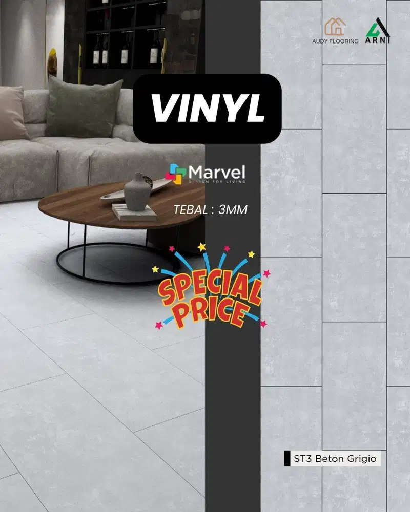 Vinyl Marvel Space Wood tebal 3mm | Vinyl Lantai Marvel