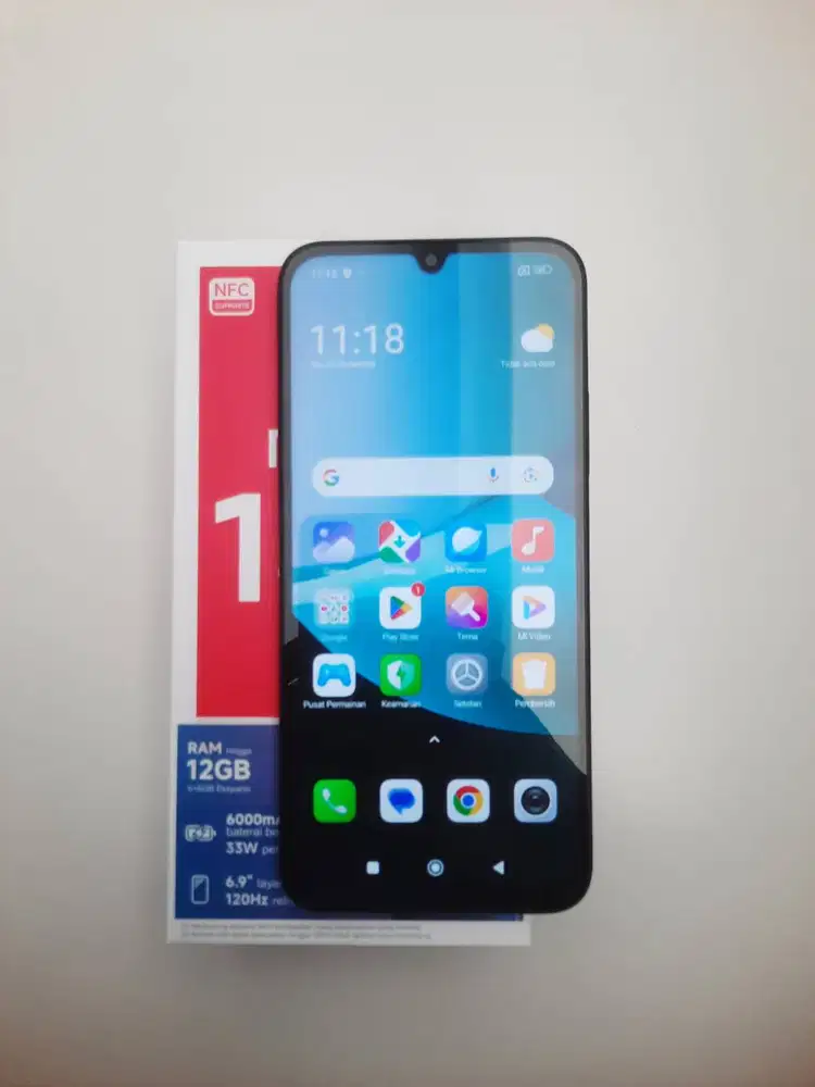 Redmi 15C 6/128GB Hitam Mulus