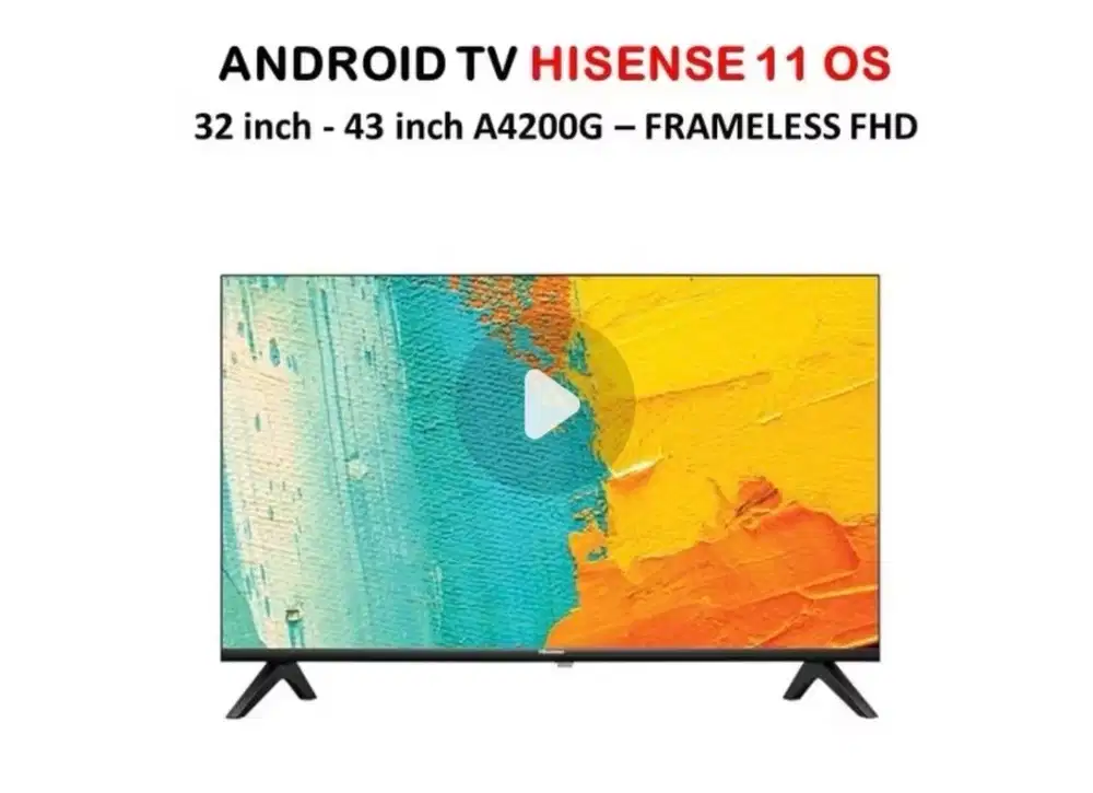 TV android hisense 32 inch