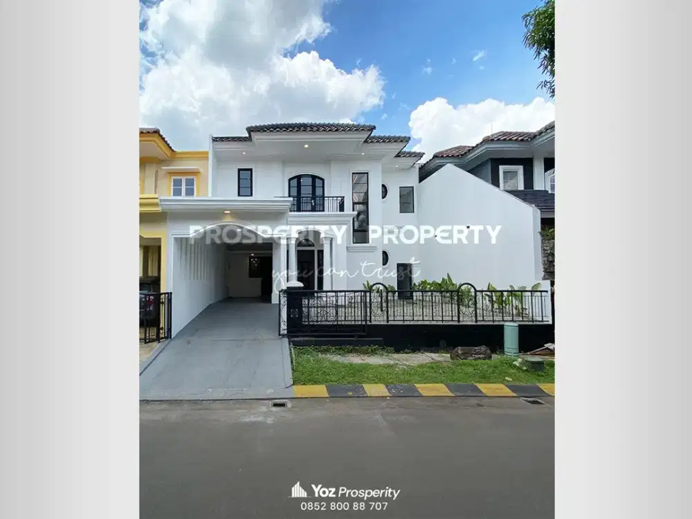 Rumah Murah di Cluster Puspita Loka Lebar 12 Baru Renovasi 2 Lantai Siap Huni Semi Furnished di BSD Timur Serpong Tangerang Selatan