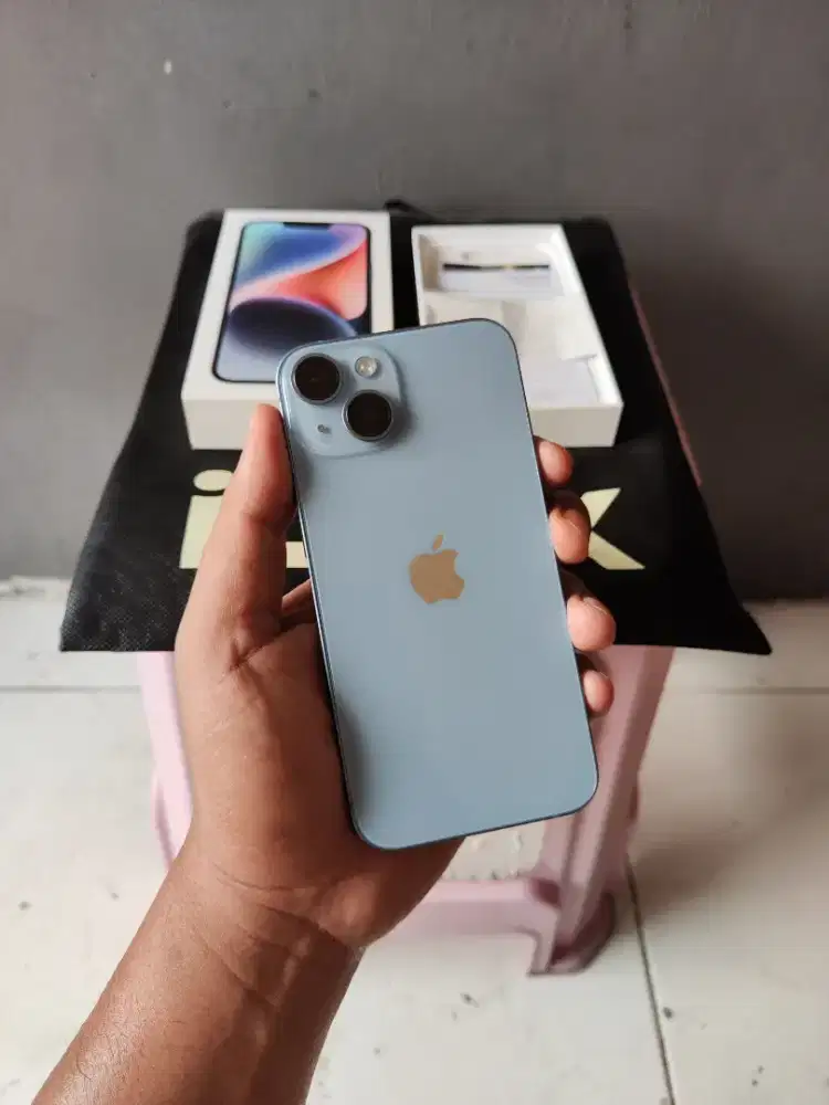 Iphone 14 128gb ex ibox fullset mulus like new