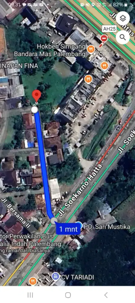 Jual tanah strategis LT.4200m² dipalembang