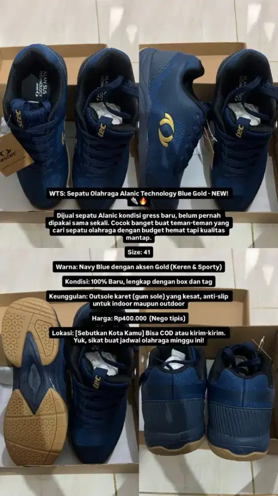 Sepatu Alanic technology