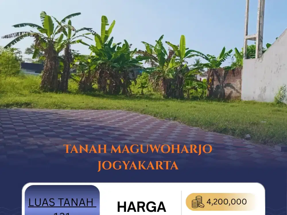 Tanah Maguwoharjo 3 menit dari  UNRIYO kampus 2