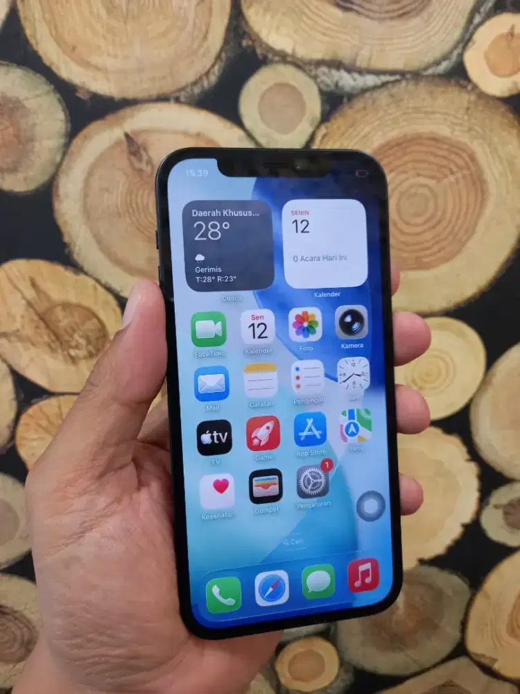 IPhone 12 Black 128Gb Fullset ex inter ada minus