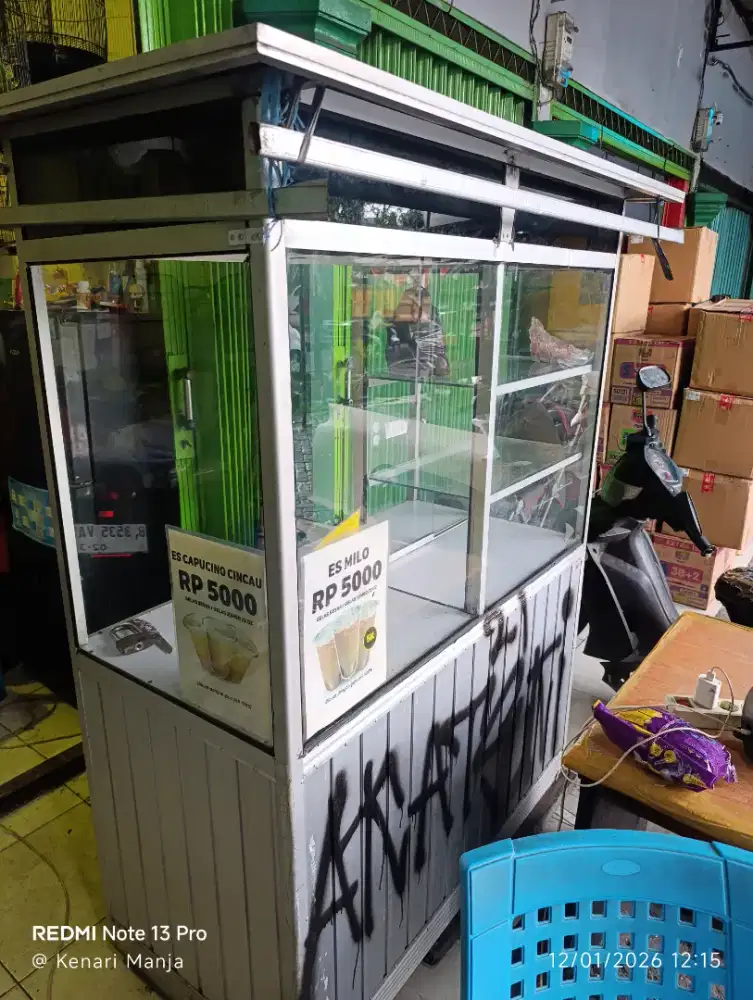 Jual grobak etalase dagang