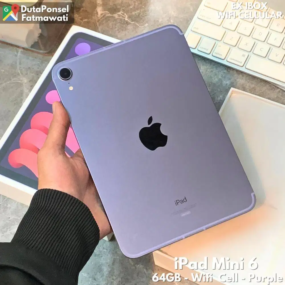 IPAD MINI 6 64GB WIFI CELLULAR EX IBOX PA/A LENGKAP ORI
