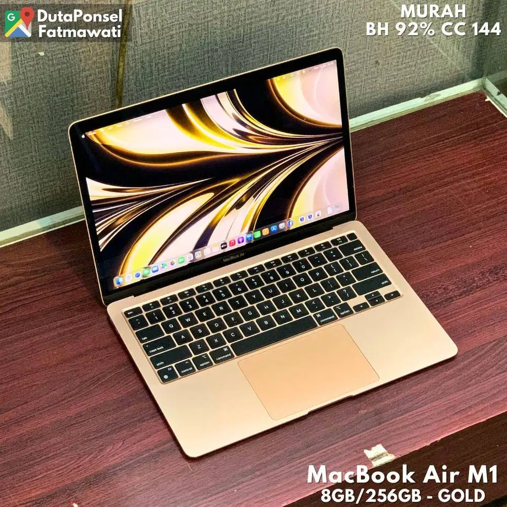 BH 92% MACBOOK AIR M1 8GB/256GB MULUS MURAH