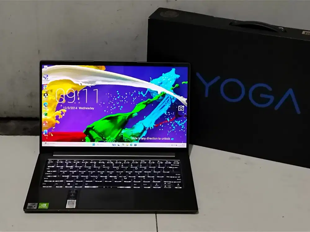 LENOVO YOGA SLIM 7 GOLD COLOUR 
Ram 8GB SSD 512GB NVidia MX350