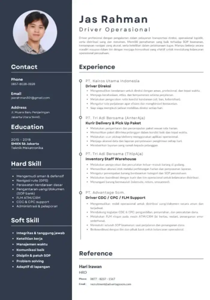 Mencari pekerjaan sebagai driver