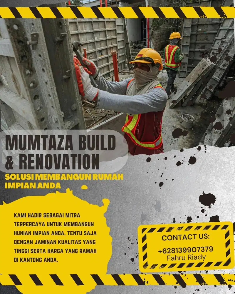 KONTRAKTOR MENYEDIAKAN RENOVASI, BANGUN RUMAH, RUKO, KOS-KOS'AN DLL