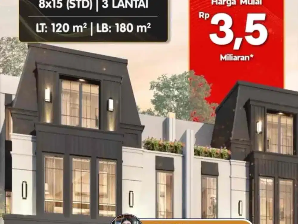 Rumah Altadena Gading Serpong 3 Lantai FREE PPN