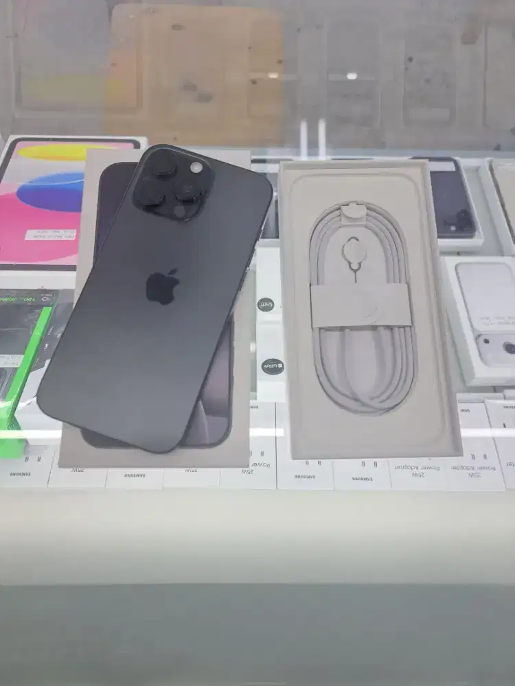 IPhone 16 Pro Max 512GB Black Inter Beacukai Apple Care+ On Mulus