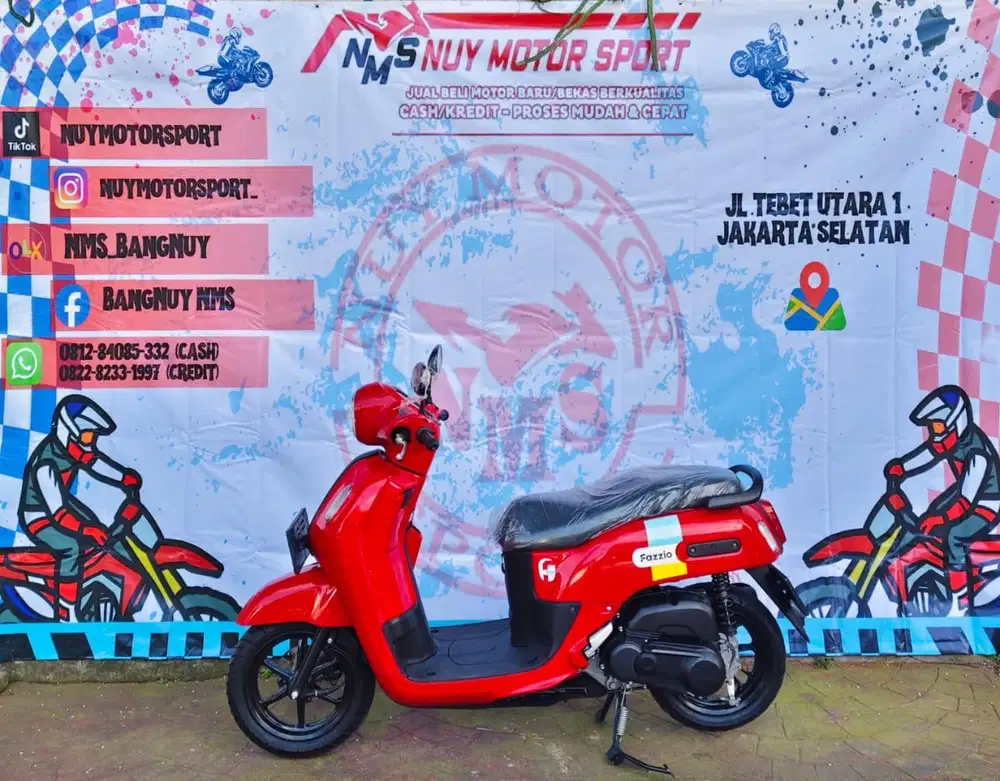 YAMAHA FAZZIO HYBRID KEYLES, THN 2024. SUPER MULUS DAN SIAP PAKAI