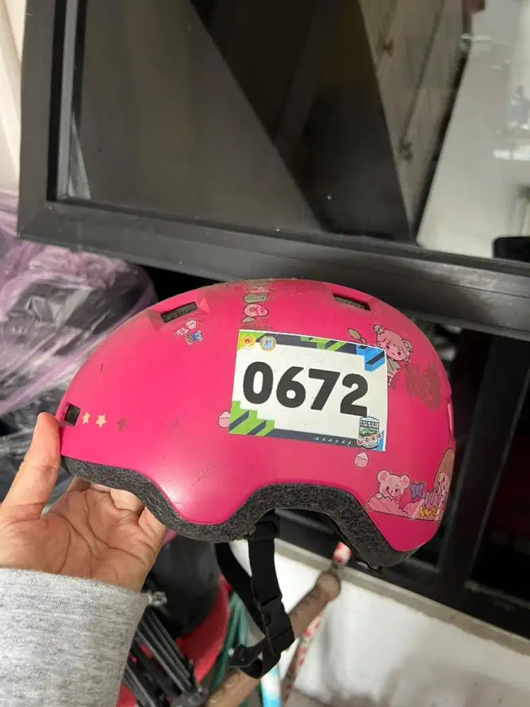 Helm Oxelo Decathlon Pink size XS