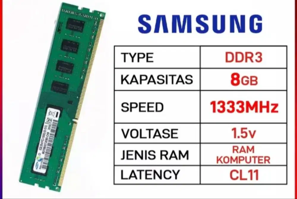 DDR3 8GB New edisi salah beli