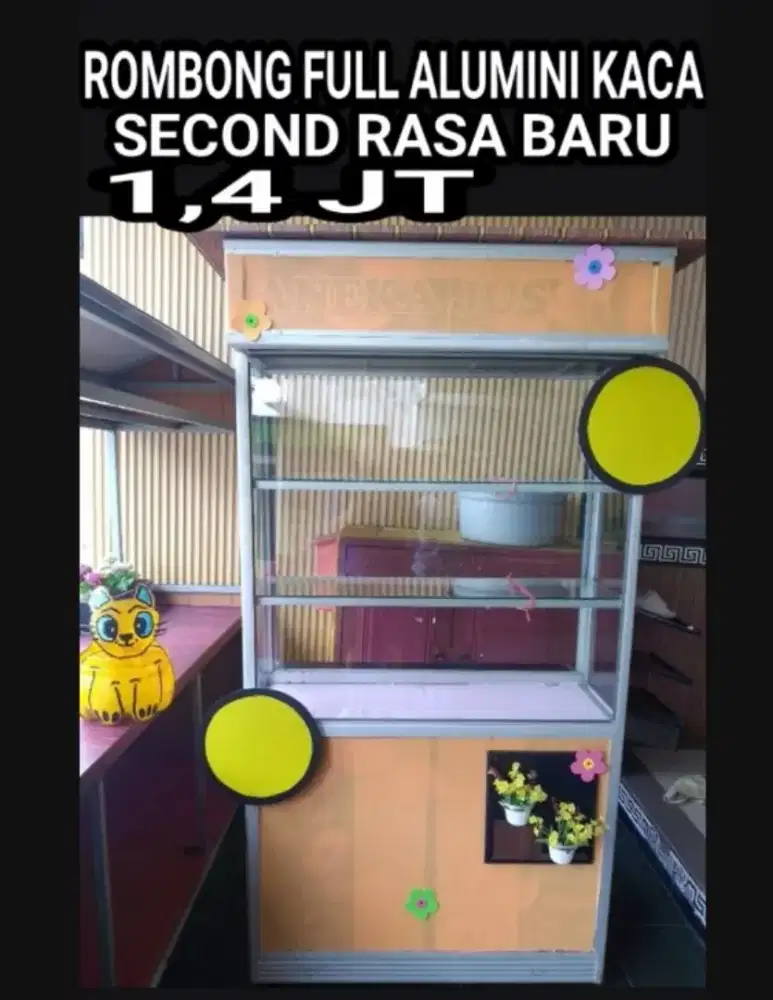 ROMBONG SECOND RASA BARU JUMBO , FULL KACA ALUMINI, KONDISI BERSIH