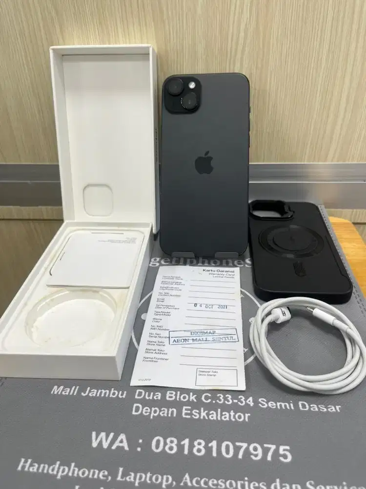 Iphone 15plus 128gb iBox minus den dbwah dkat carger