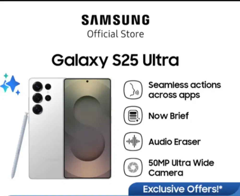 SAMSUNG S25 Ultra 5G [12/256] Garansi Resmi BNIB
