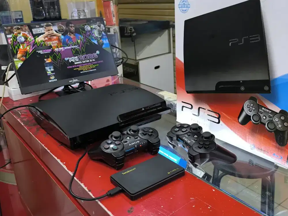 PS3 Slim 1TB Fullgame

Kelengkapan fullset, 2 stik
