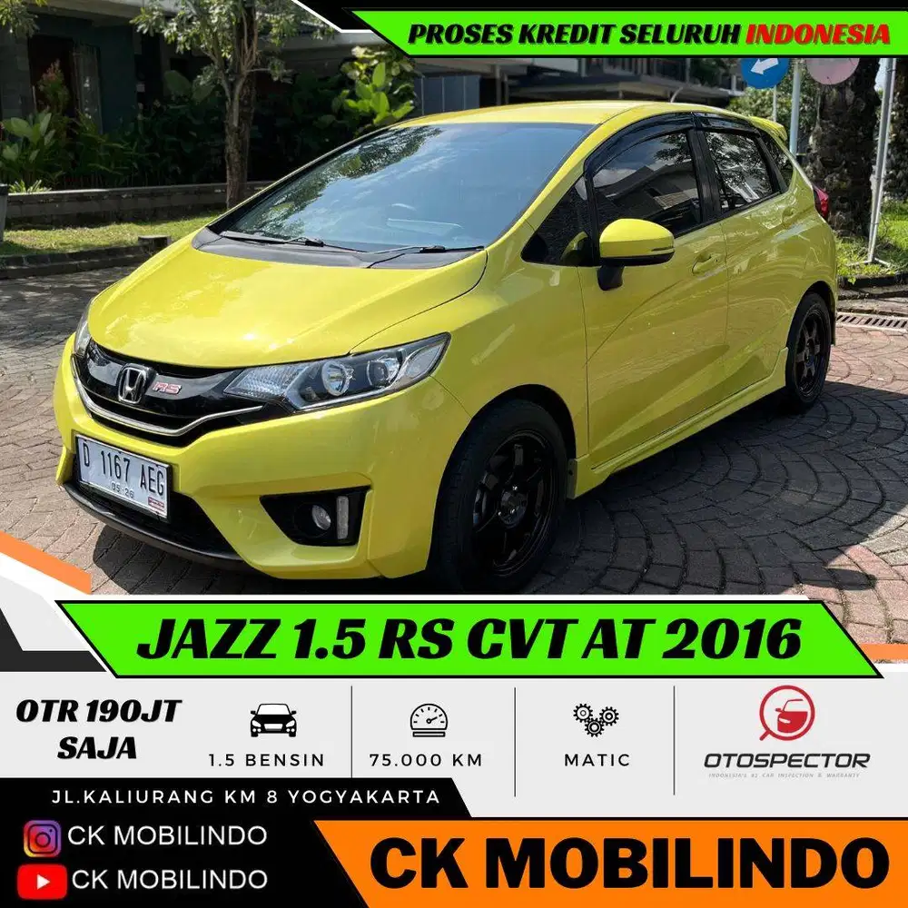 Honda All New Jazz RS CVT Matic 2016 LEMON Kredit Murah DP Minim