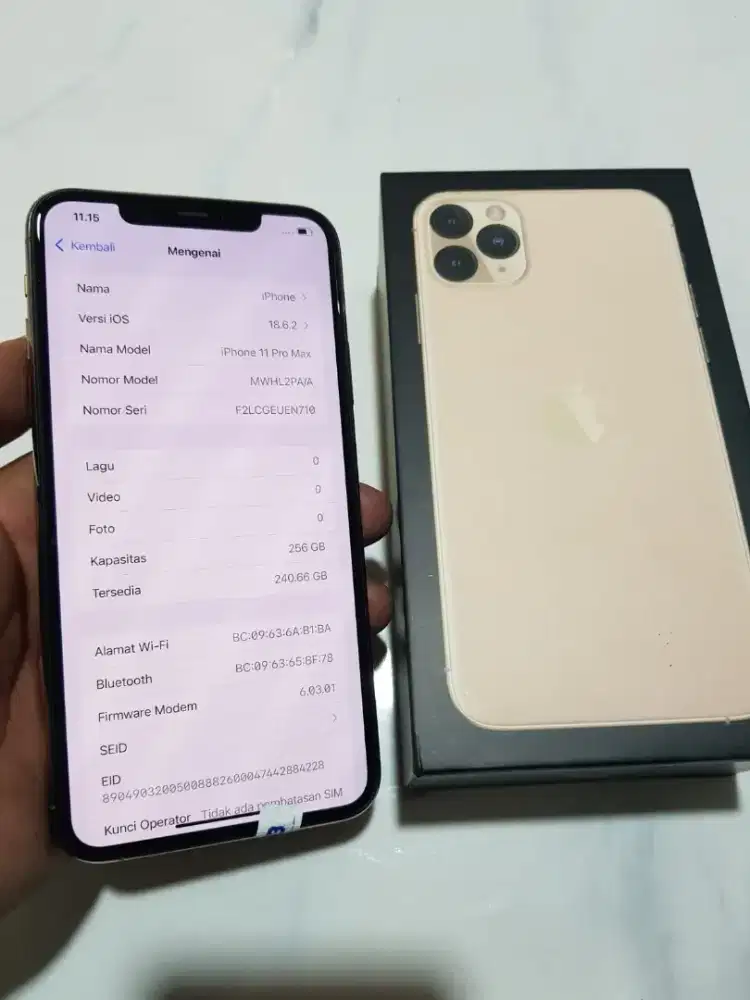 Iphone 11 promax 256gn