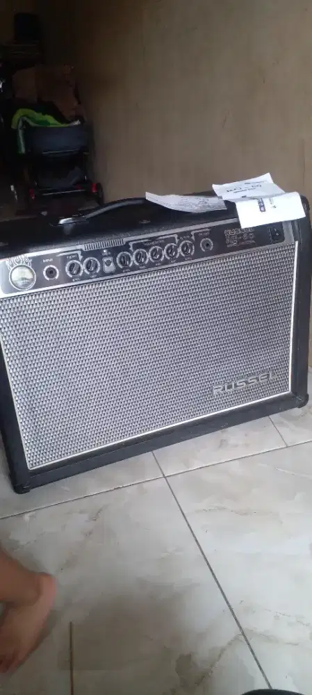 GITAR LISTRIK amp russel rg60 reverb 2 speker buat cafe cafe