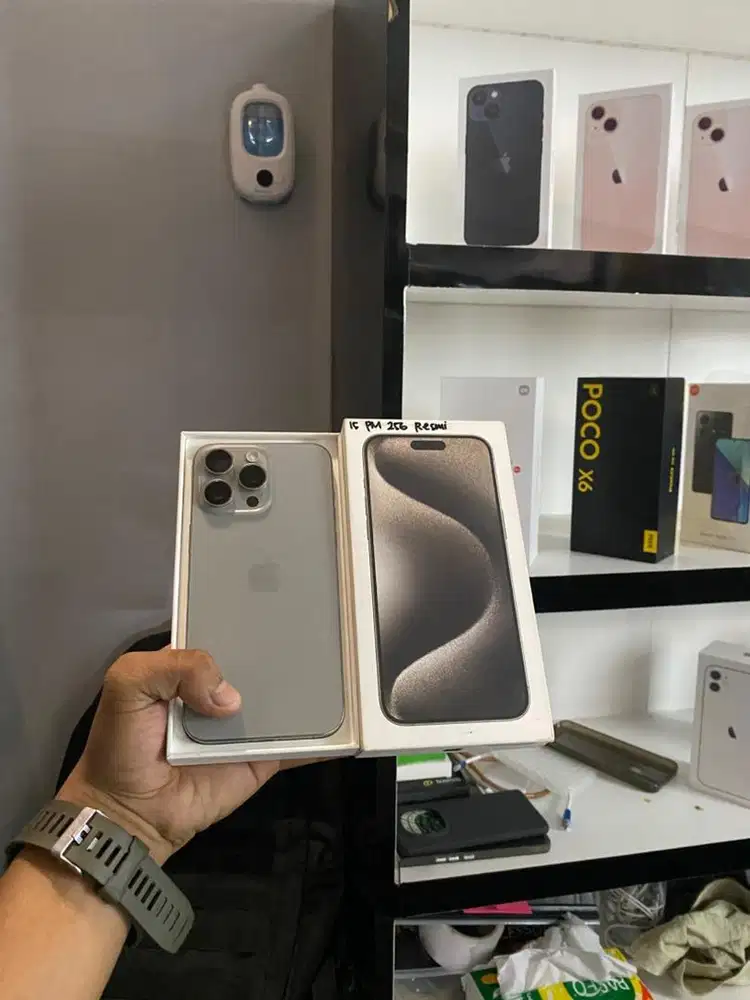 Iphone 15 Promax 256Gb Ibox Natural Fullset Original likenew