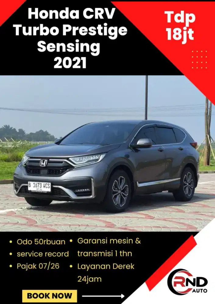 TDP 18jtHonda CRV prestige turbo sensing tahun 2021