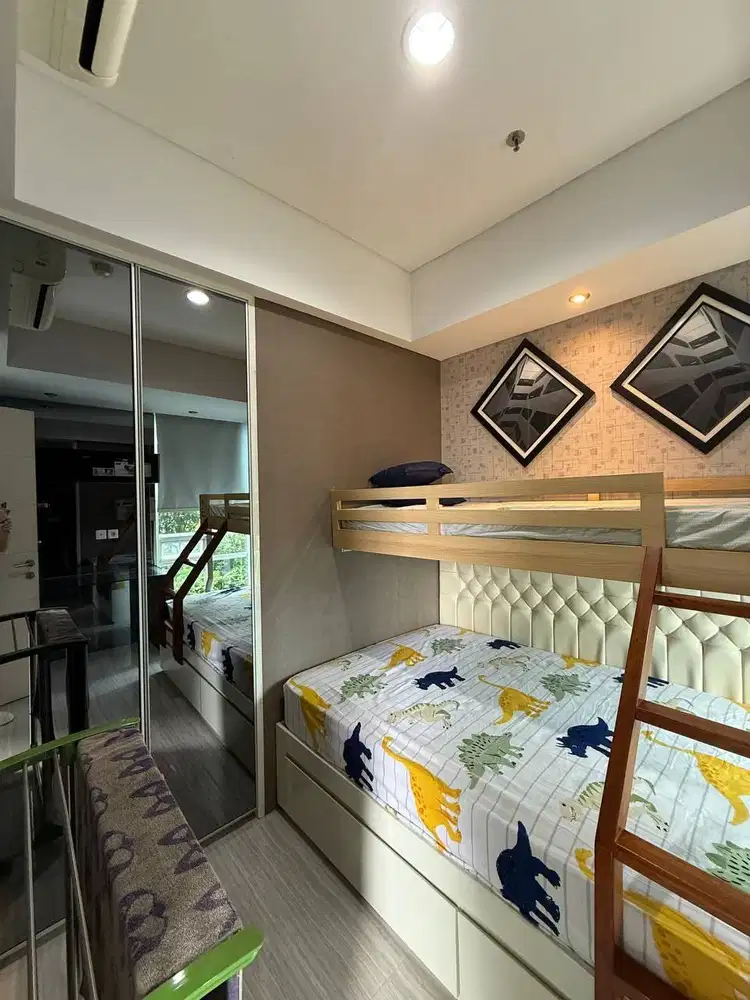 DIJUAL APARTEMEN TRILLIUM TOWER A LANTAI 7 FURNISH - BALKON
