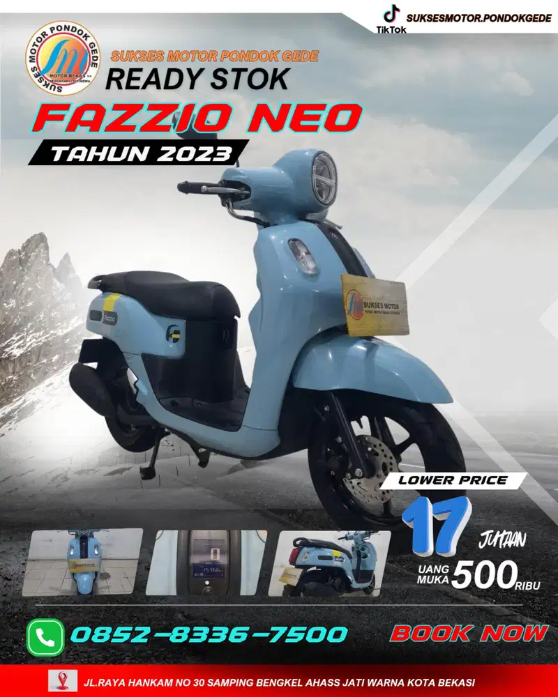DP 500 RIBU YAMAHA FAZZIO NEO TAHUN 2023 BERGARANSI