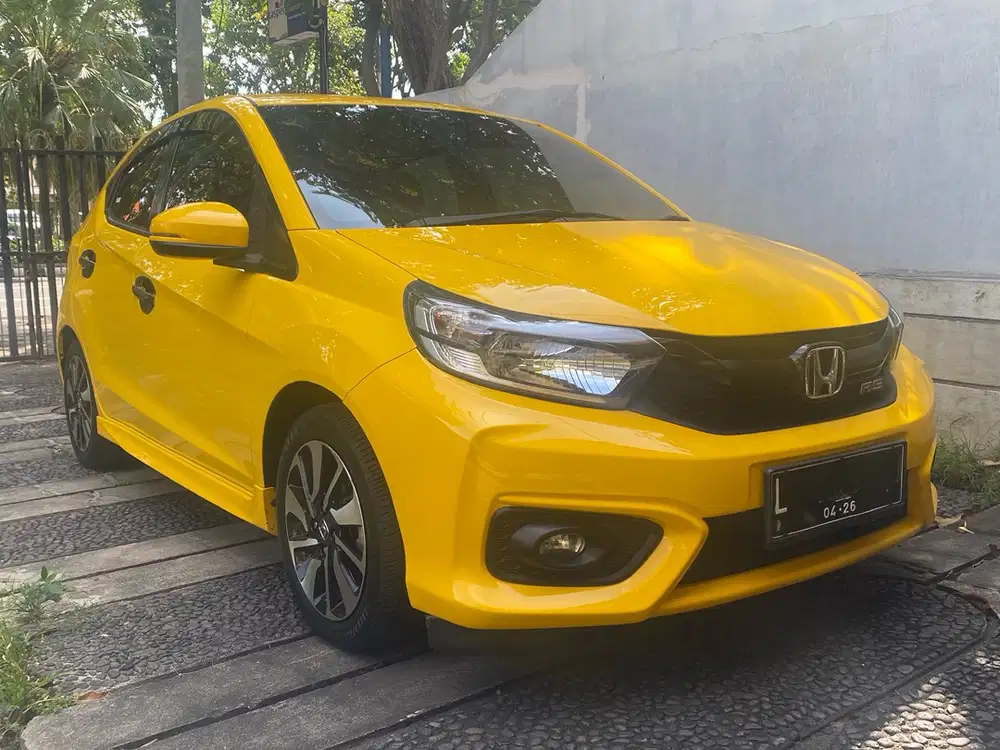 Honda Brio RS 2021 Plat L Kuning