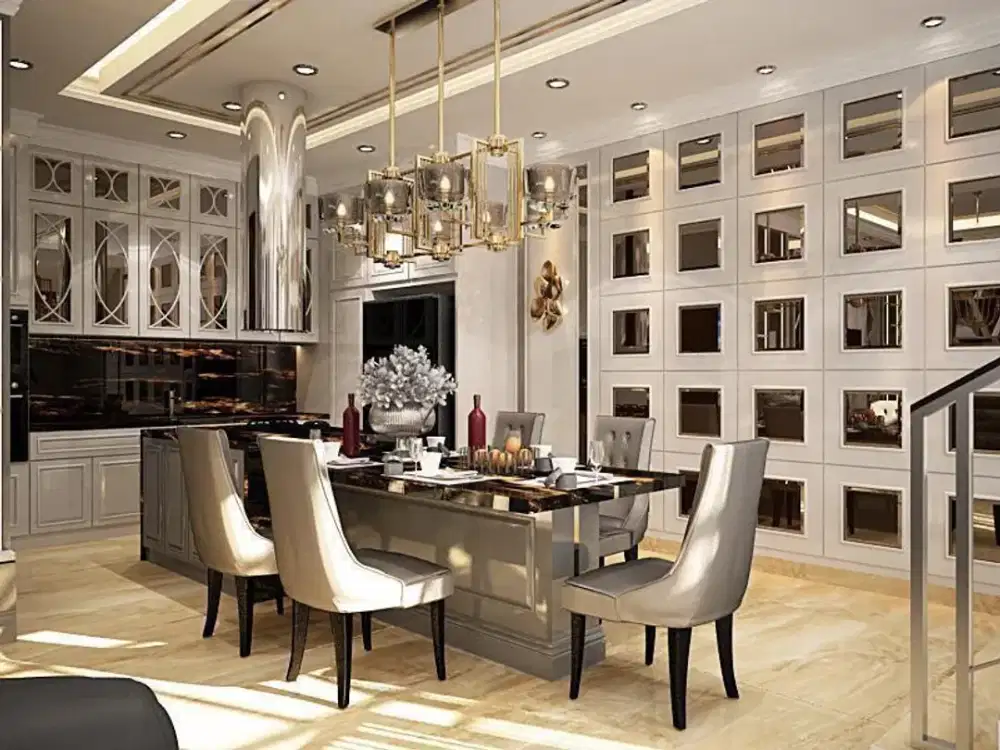 Disewa Rumah PIK Full Furnished interior mewah brand new Uk 10x15 m² at Jakarta Utara