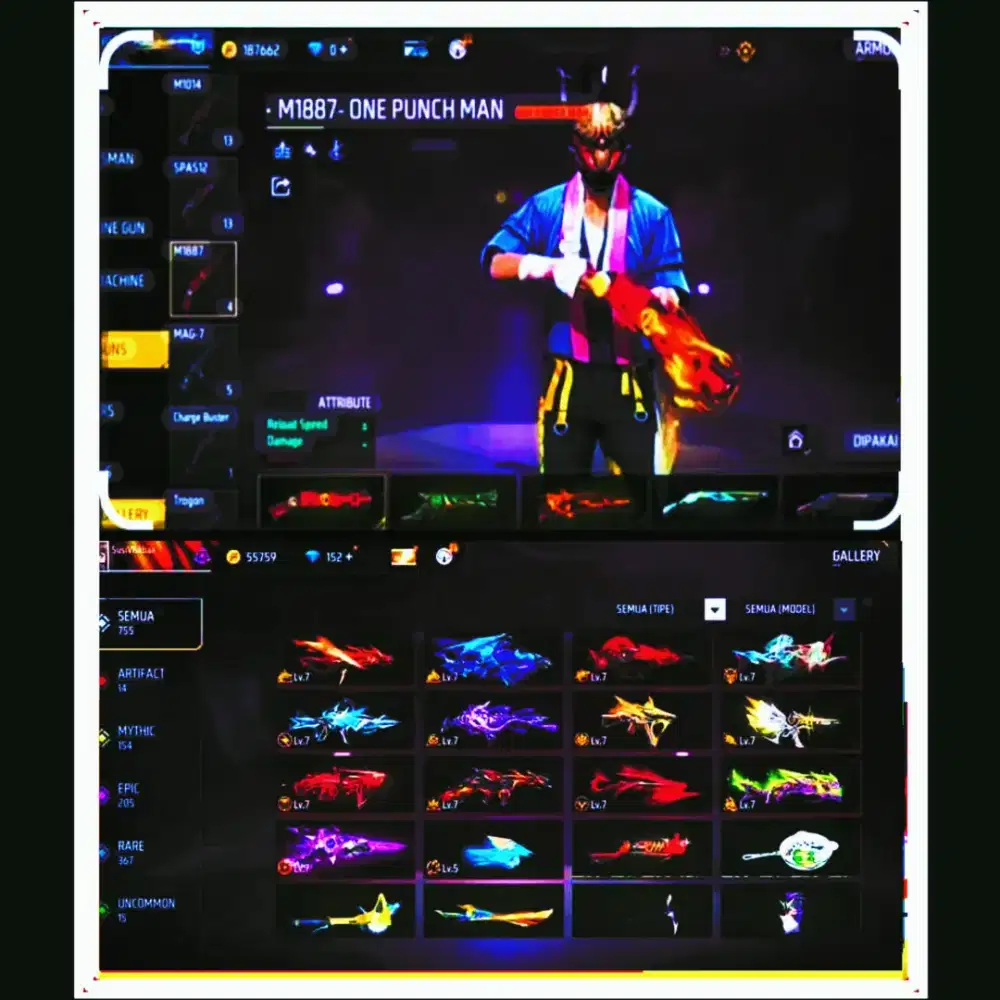 JB JUAL BELI AKUN FF FREE FIRE AKUN SULTAN SEASON 1 AMAN DAN AMANAH