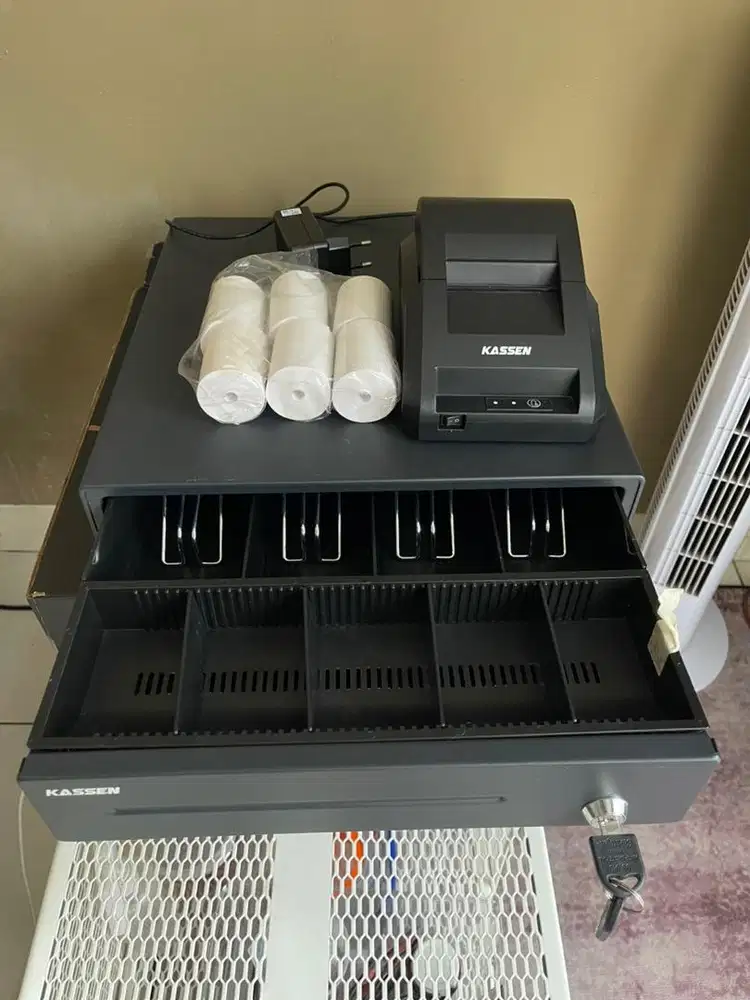 Set Cashdrawer & Printer Thermal Kassen