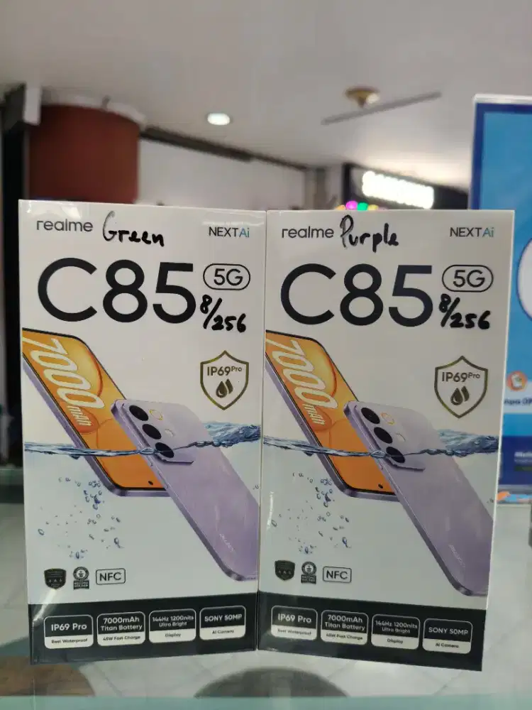 REALME C85 5G 8+16/256 Gb Purple& Green 100%Ori NewSegel Garansi Resmi