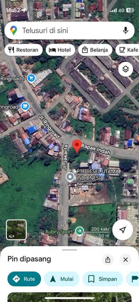 Dijual Tanah di jl. Jakarta Kota Samarinda