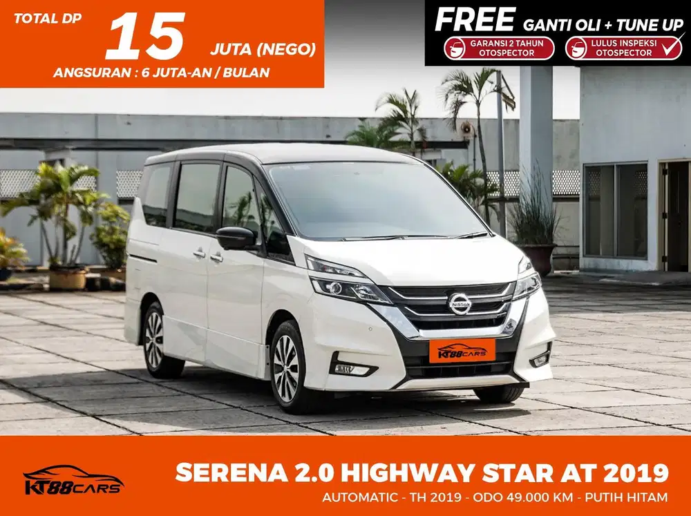Dp 15jt Bergaransi NISSAN SERENA 2.0 HIGHWAY STAR AT 2019
